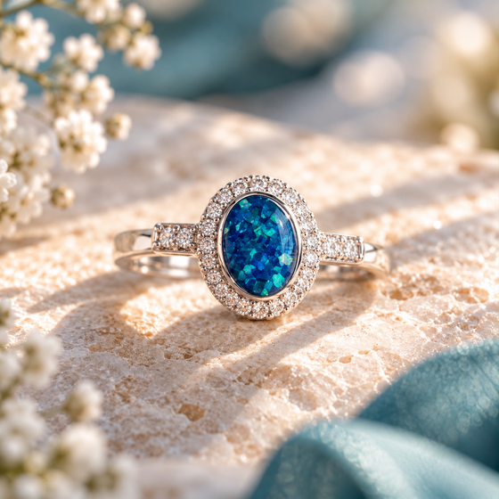 Oval CZ Maria Ring