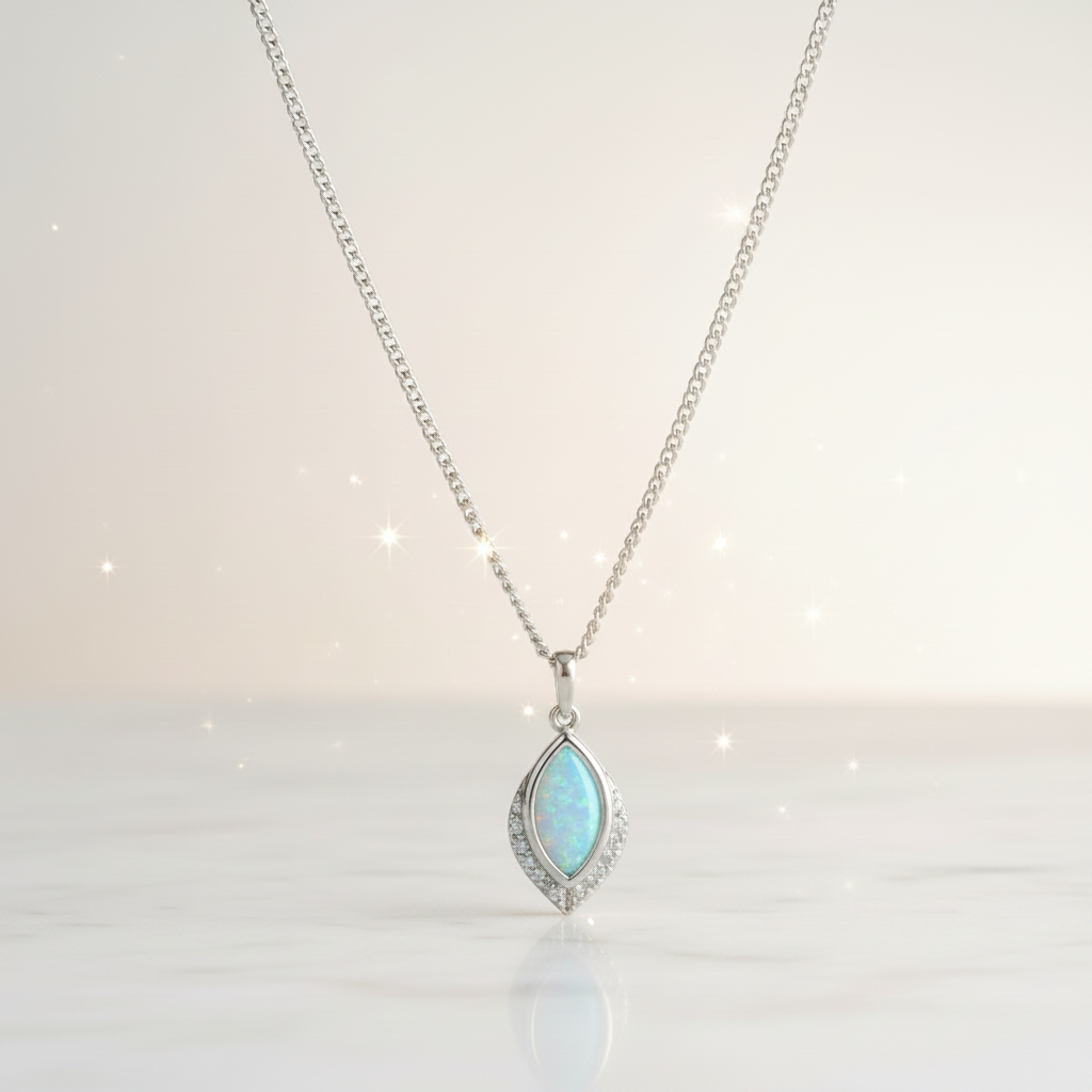 Sparkling Teardrop Pendant