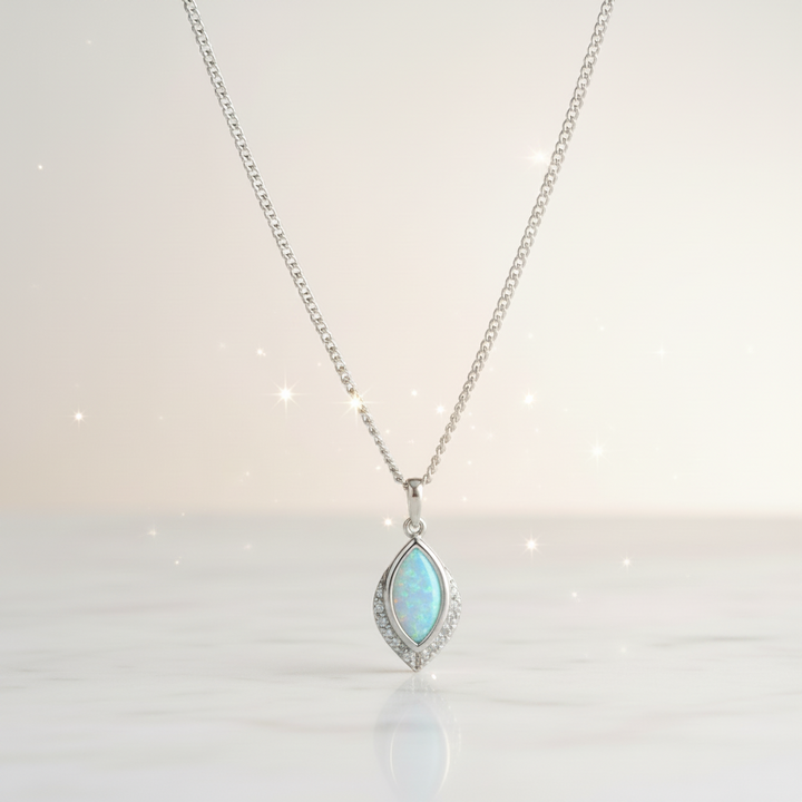 Sparkling Teardrop Pendant handmade keepsake jewellery