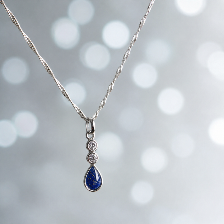 Silent Teardrop Pendant handmade keepsake jewellery