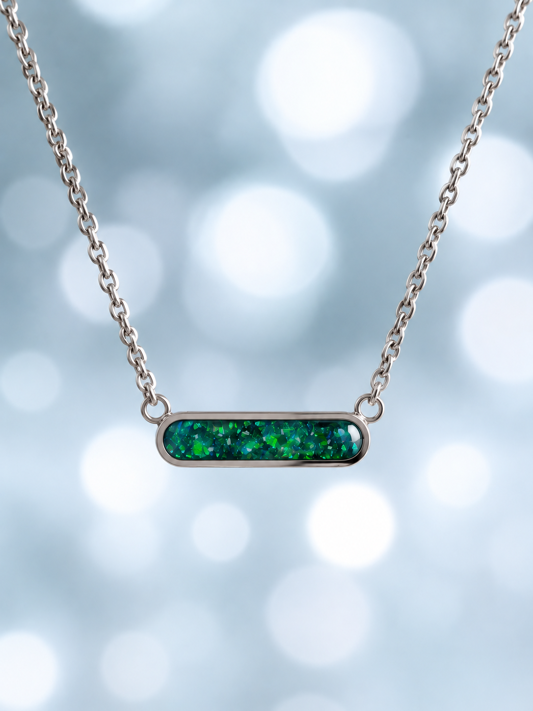 My Beloved Stainless Steel Bar Pendant