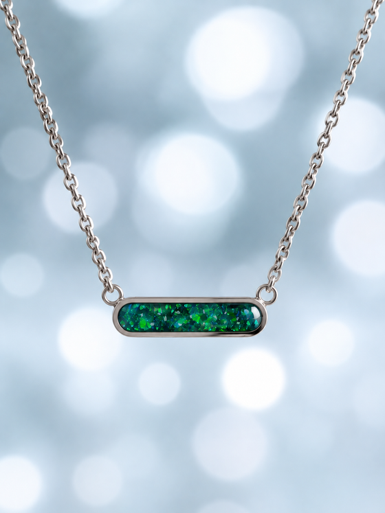 My Beloved Stainless Steel Bar Pendant