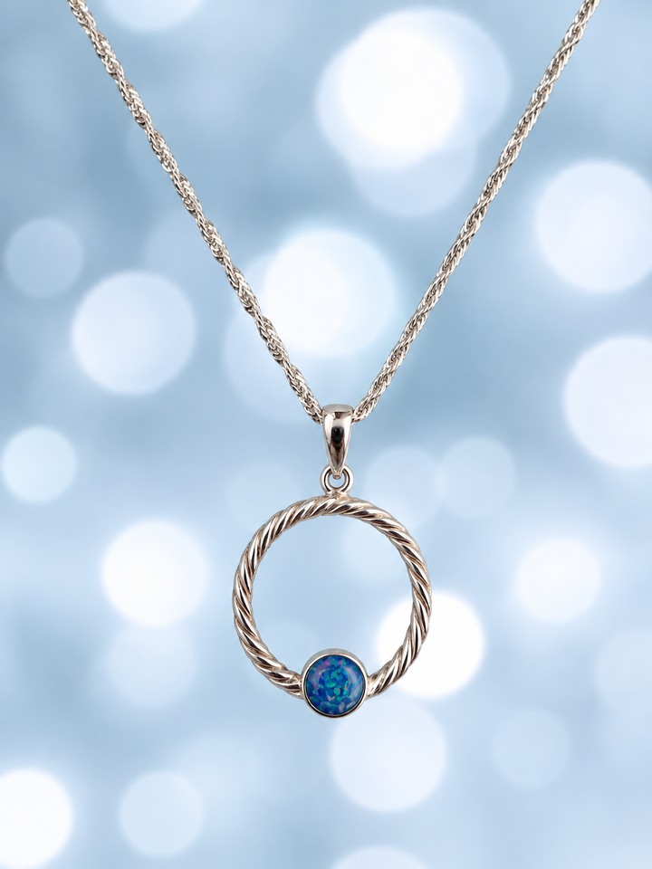 Round Rope Pendant handmade keepsake jewellery