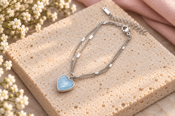 My Beloved Classic Heart Stainless Steel Bracelet