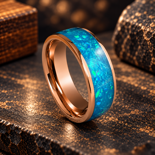Copper Silent Promise Channel Ring