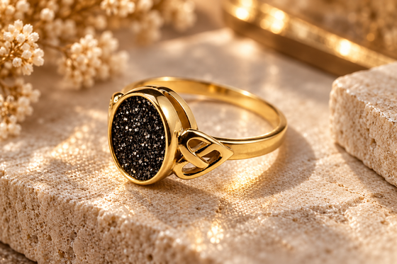 Solid 9ct gold Celtic Keepsake ring
