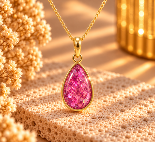 9ct Gold Teardrop from Heaven Necklace