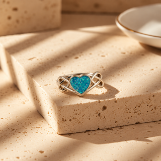 9ct Gold Celtic Heart Ring