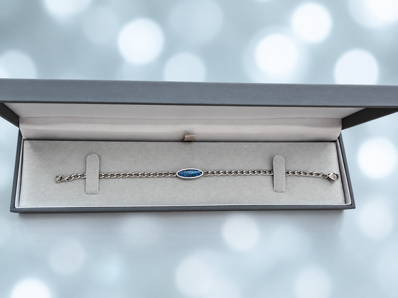 Sweet Memories Stainless Steel Oval Bracelet