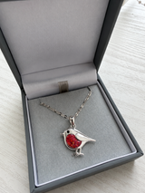 Rory the Robin Pendant handmade keepsake jewellery