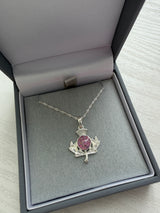 Flower of Scotland Pendant handmade keepsake jewellery