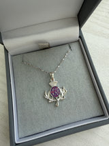 Flower of Scotland Pendant handmade keepsake jewellery