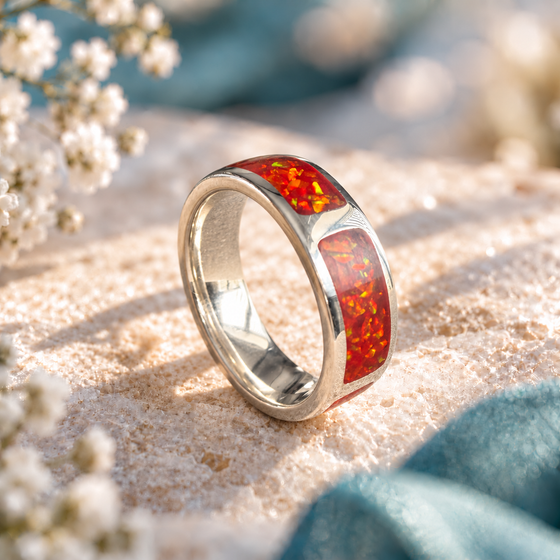 Limited Edition Five Memories Solid Silver Channel Ring