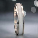 Ladies Silent Bond Solid Silver Channel Ring handmade keepsake jewellery