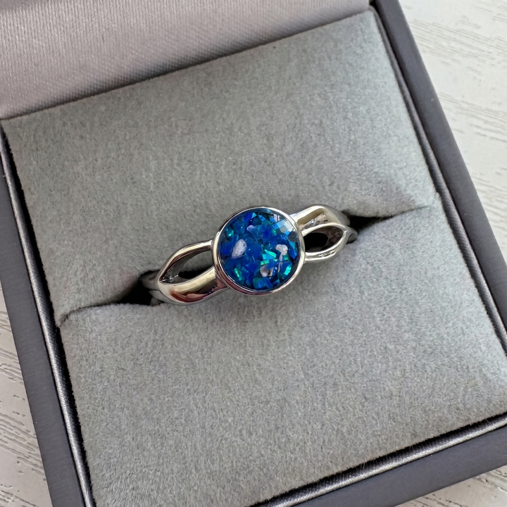 Abigail Cross Band Stainless Steel Ring handmade keepsake jewellery