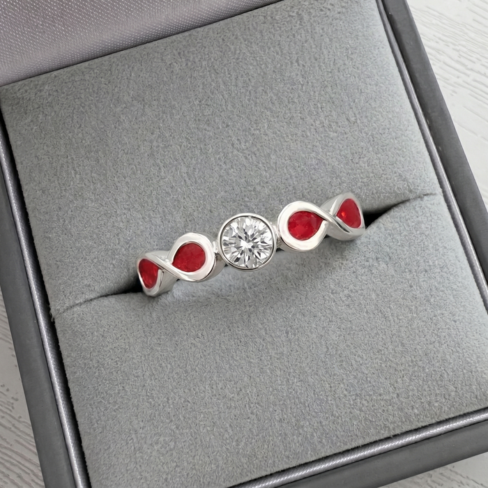 Infinity Promise Ring handmade keepsake jewellery