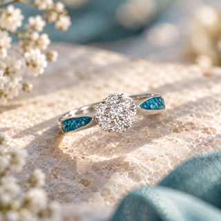 Catherine Solitaire Ring, suitable for 2 sets of inclusions
