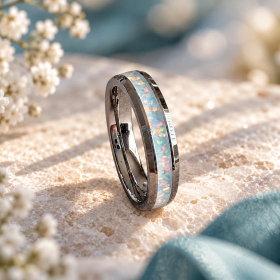 Ladies Quiet Memory Channel Ring (SS)