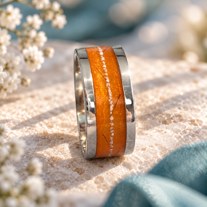 Limited Edition Mens Chunky 10mm Quiet Memory Channel Ring (SS)