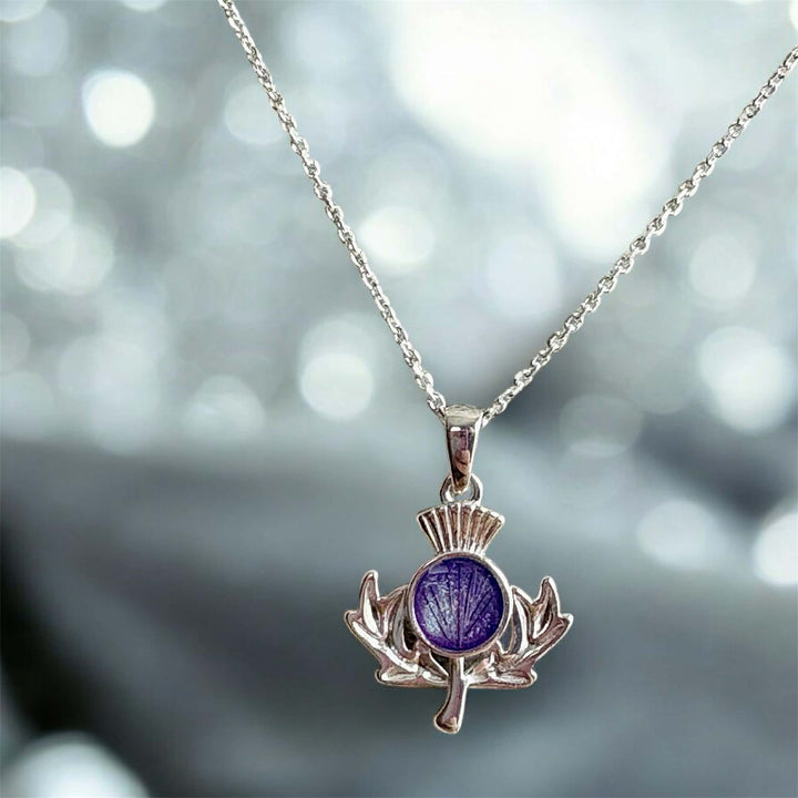 Flower of Scotland Pendant handmade keepsake jewellery