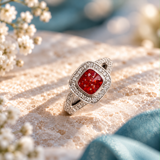 Square Cushion Ring