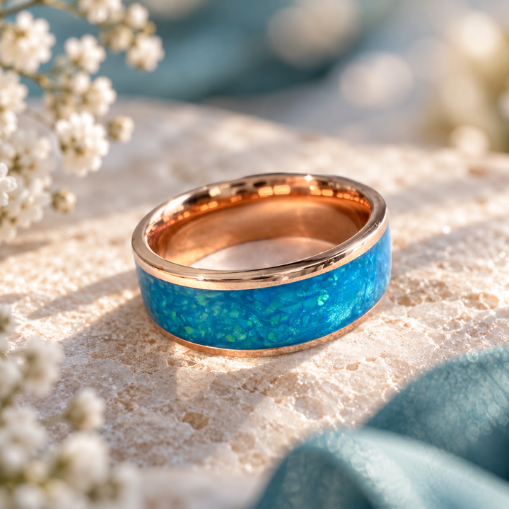 Copper Silent Promise Channel Ring