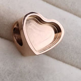 Sweet Keepsake Heart Charm 18ct Rose Gold PVD handmade keepsake jewellery