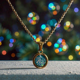 Forever Circle Pendant 18ct Gold PVD handmade keepsake jewellery