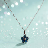 Forget Me Not Sparkling Pendant handmade keepsake jewellery
