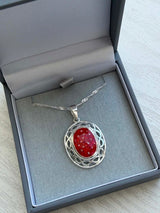 Celtic Oval Pendant handmade keepsake jewellery