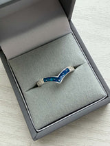 Sparkling Wishbone Ring handmade keepsake jewellery