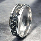 Mens Silent Strength Channel Ring (SS) handmade keepsake jewellery