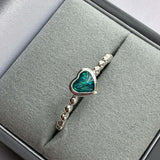 Bobble Heart Ring handmade keepsake jewellery