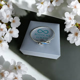 Silver Infinity Bangle handmade keepsake jewellery