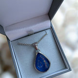 The Biggest Teardrop Pendant - Stainless Steel handmade keepsake jewellery