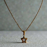 Sweet Keepsake Star Pendant 18ct Gold PVD handmade keepsake jewellery