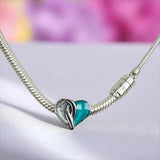 Crossover Heart Stainless Steel Charm, suitable for 2 sets of . handmade keepsake jewellery