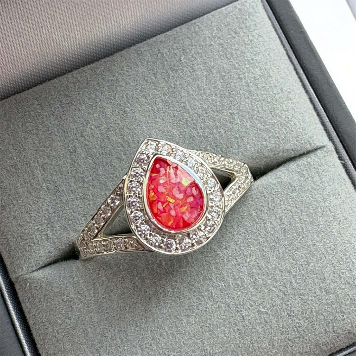Mary-Jane Tearstone CZ Ring handmade keepsake jewellery
