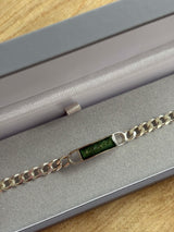 Mens Solid Silver Chunky Curb Bracelet (Engraveable) handmade keepsake jewellery