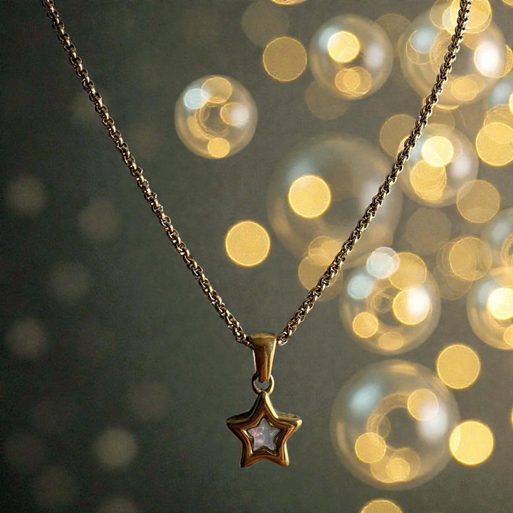 Sweet Keepsake Star Pendant 18ct Gold PVD handmade keepsake jewellery