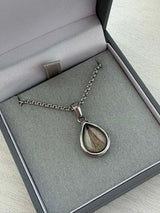 Sweet Keepsake Teardrop Pendant Stainless Steel handmade keepsake jewellery