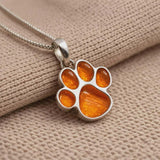 Mini Pawprints Forever Pendant handmade keepsake jewellery