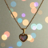 Sweet Keepsake Heart Pendant 18ct Gold PVD handmade keepsake jewellery