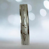 Ladies Silent Bond Solid Silver Channel Ring handmade keepsake jewellery