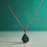 Sweet Keepsake Teardrop Pendant 18ct Rose Gold PVD handmade keepsake jewellery