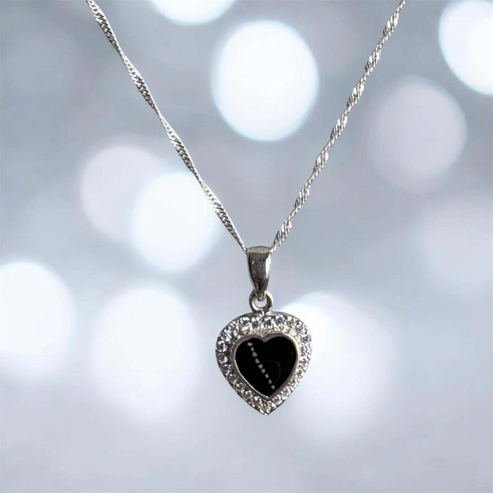 Sparkling Heart Pendant handmade keepsake jewellery