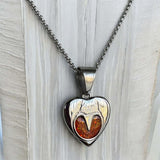 Heart Horse Hoof Stainless Steel Pendant handmade keepsake jewellery