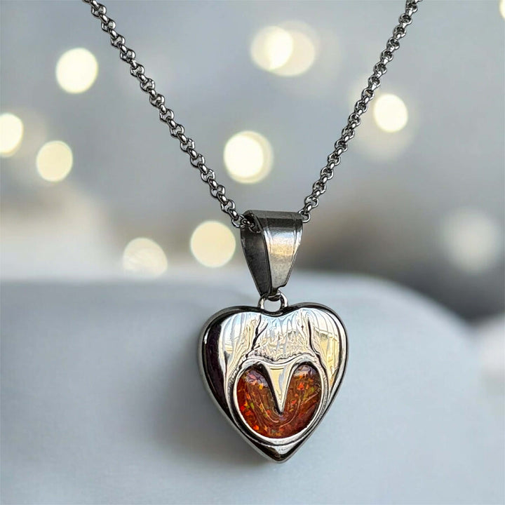 Heart Horse Hoof Stainless Steel Pendant handmade keepsake jewellery