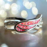 Angel Wing Ring, suitable for up to 3 sets of . handmade keepsake jewellery