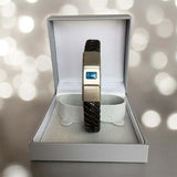 Mens Leather/Stainless Steel Bracelet handmade keepsake jewellery